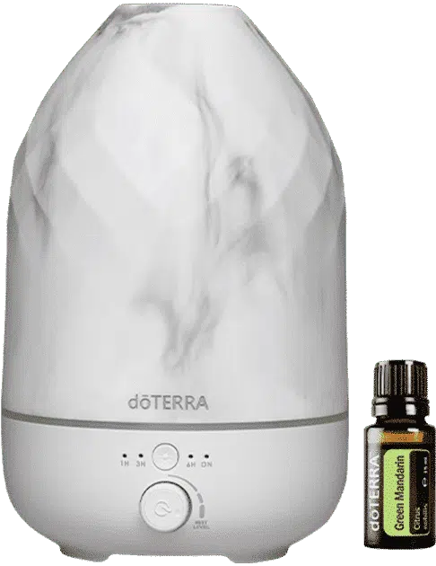 doTERRA Marble Volo Diffuser – Weiß & Green Mandarin (Grüne Mandarine)